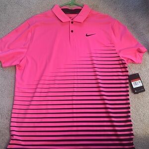 BNWT Nike Golf polo neon pink